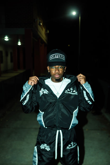 Black - "Presidential Gallery" Windbreaker Set