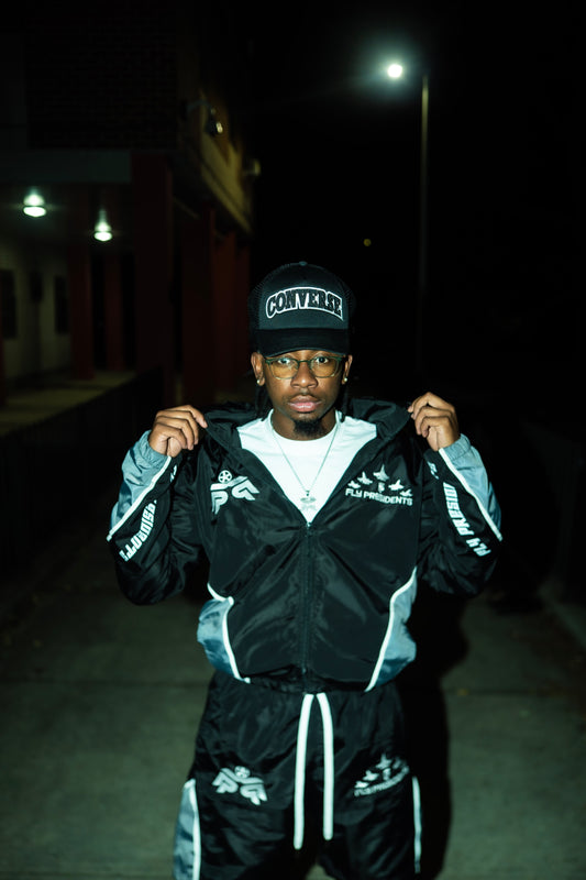 Black - "Presidential Gallery" Windbreaker Set