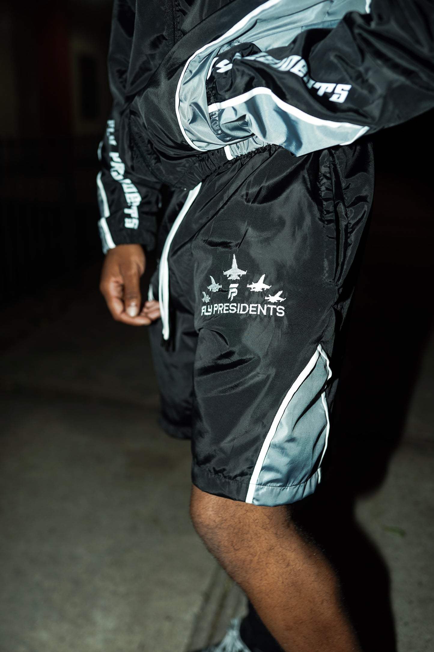 Black - "Presidential Gallery" Windbreaker Set